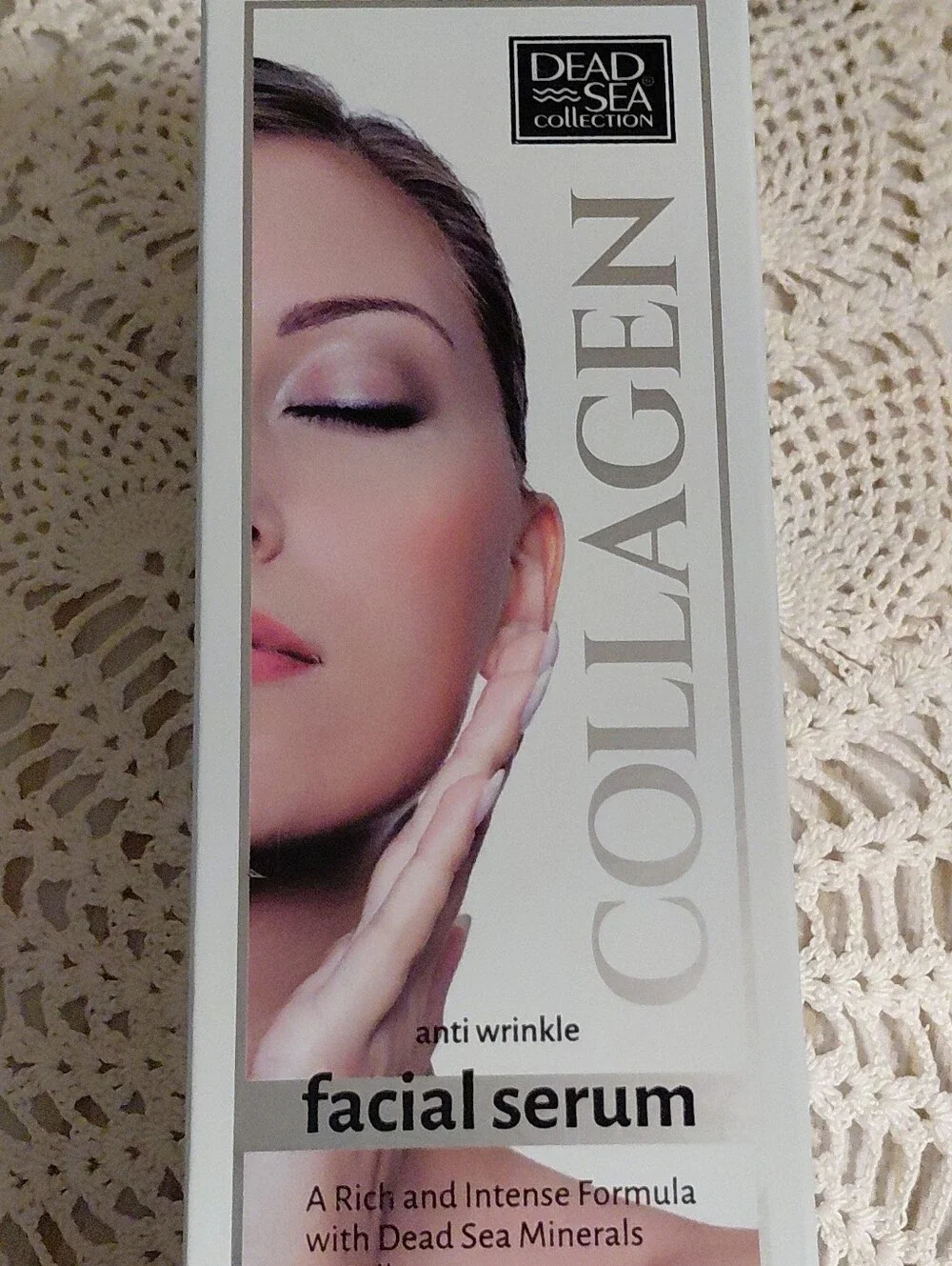 Collagen Anti-Wrinkle Facial Serum - Dead Sea Minerals-White 1.69oz